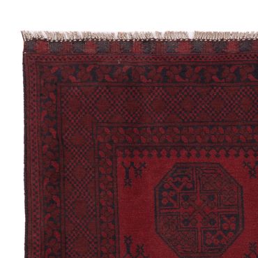 Afghan Rug - Filpa - 193 x 150 cm - dark red