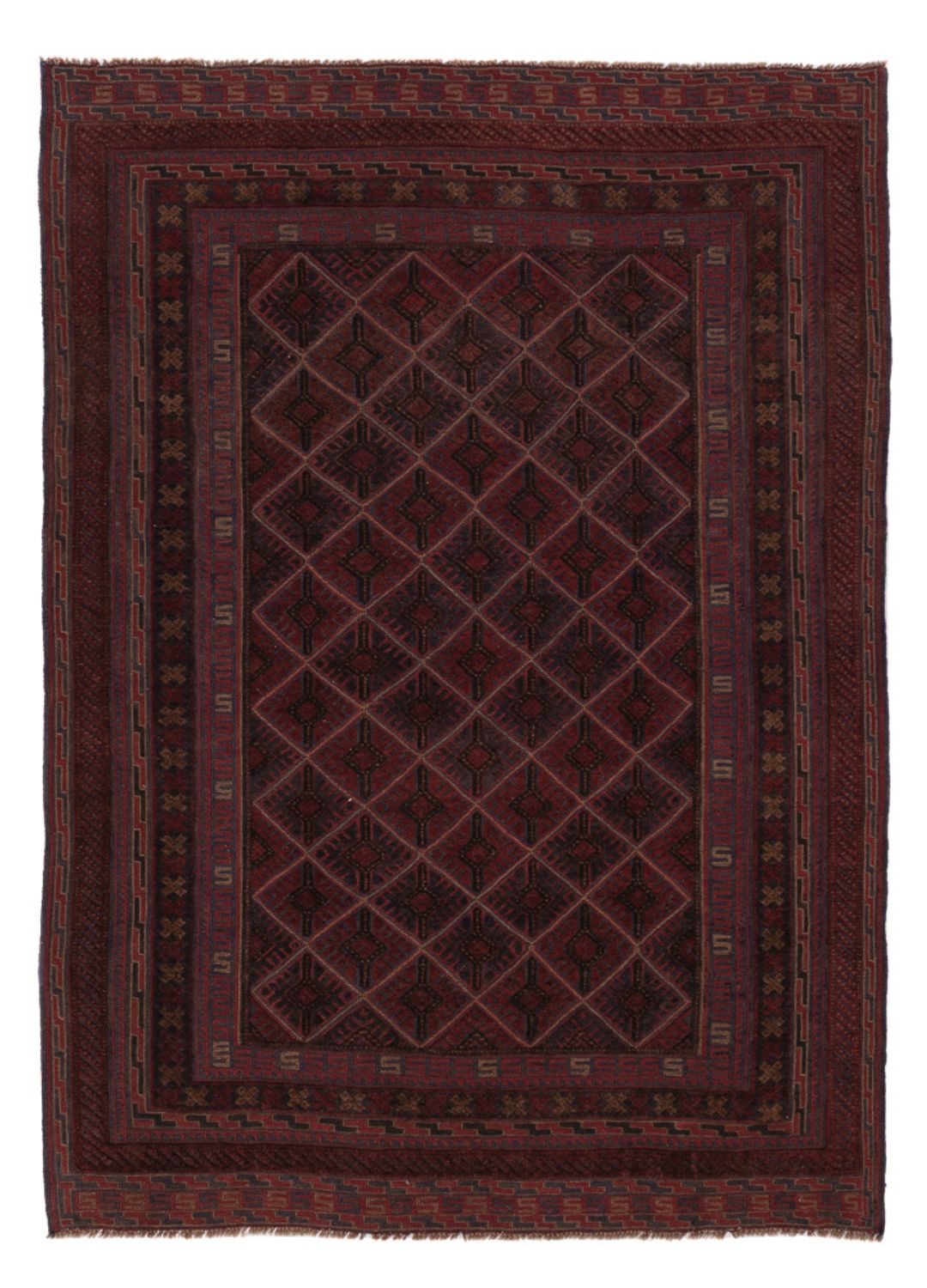 Kelimteppe - Orientalsk - 200 x 148 cm - mørk beige