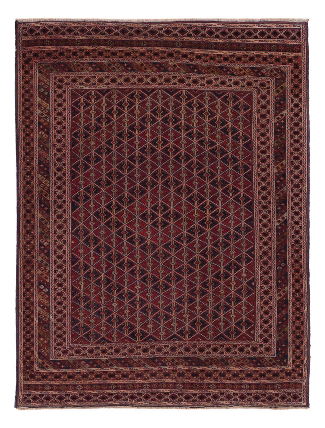 Løper Kelimteppe - Orientalsk - 208 x 190 cm - mørk beige