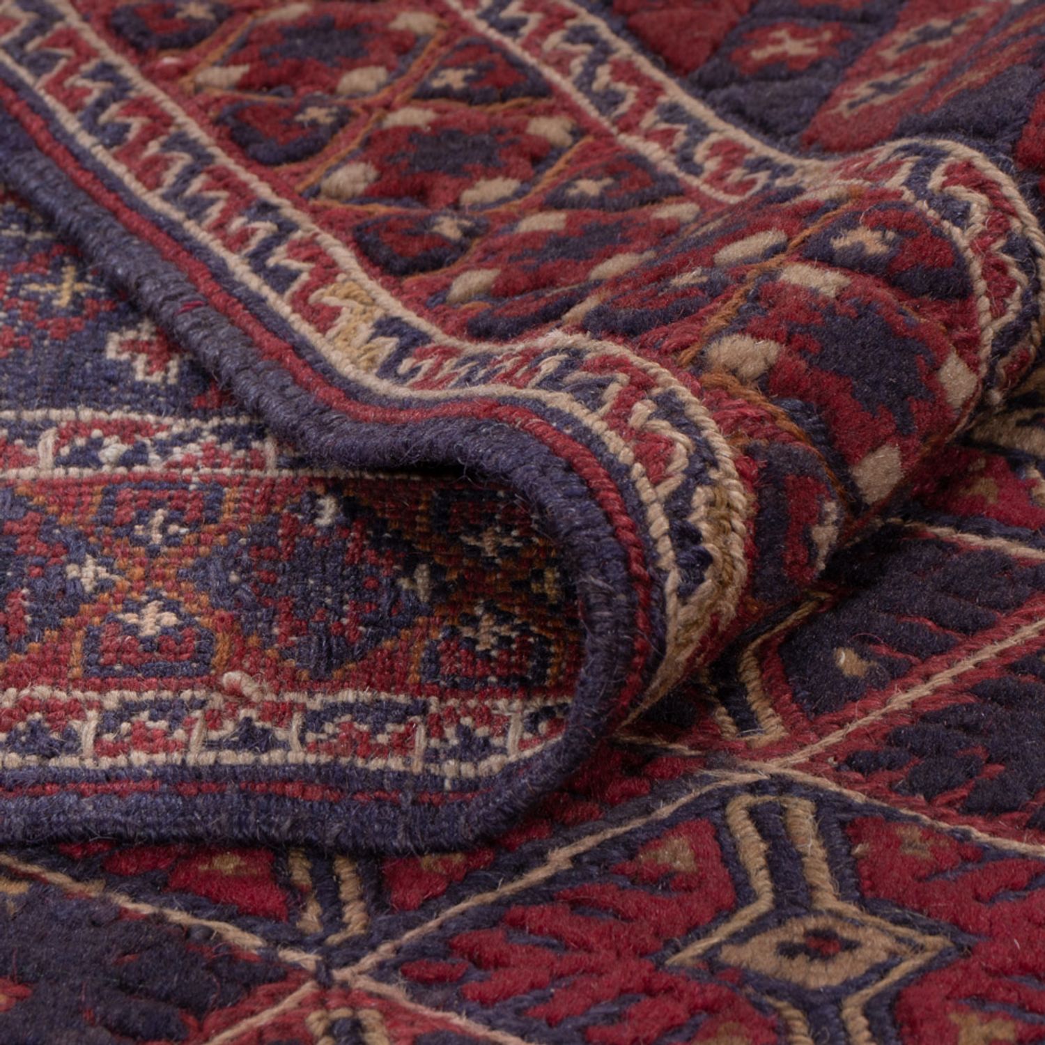 Løper Kelimteppe - Orientalsk - 208 x 190 cm - mørk beige