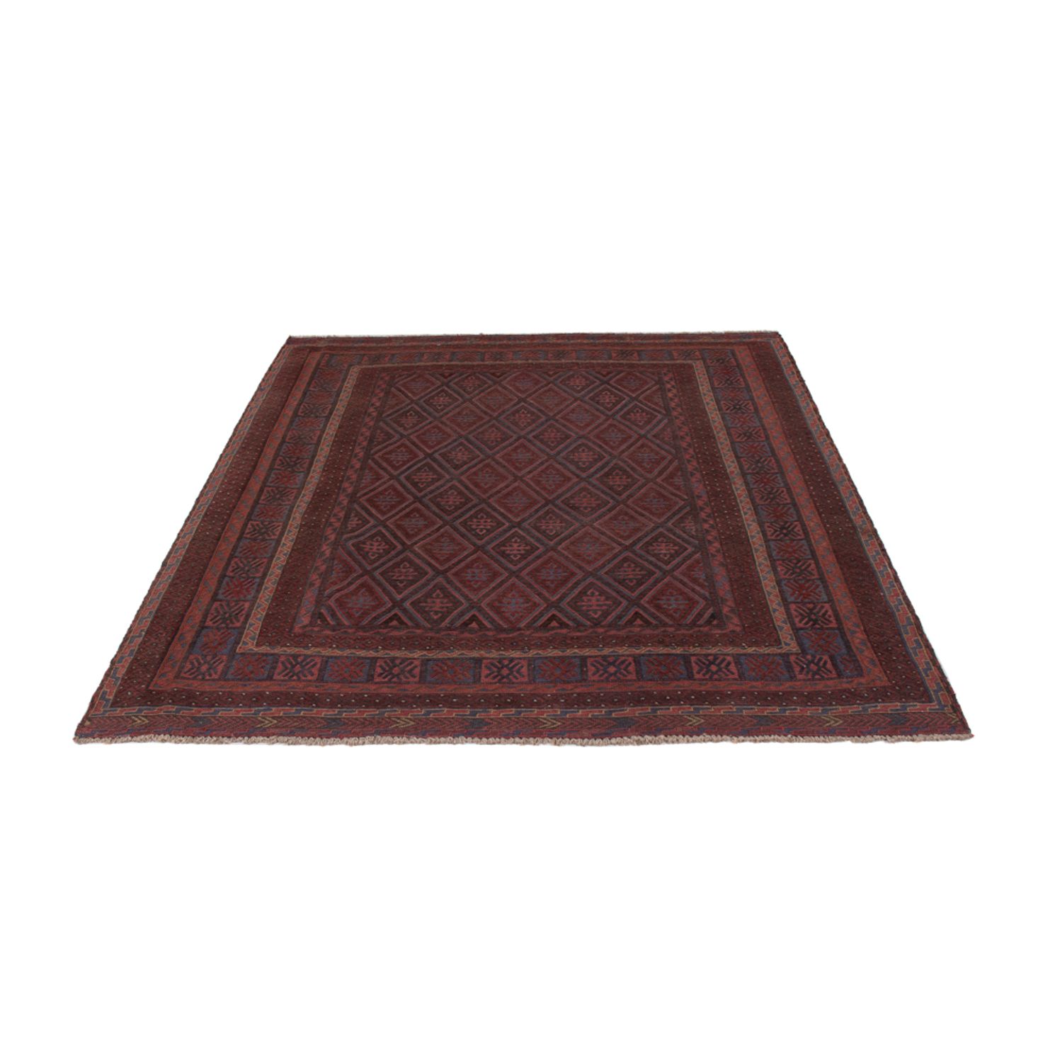 Kelim Rug - Oriental - 202 x 170 cm - dark beige
