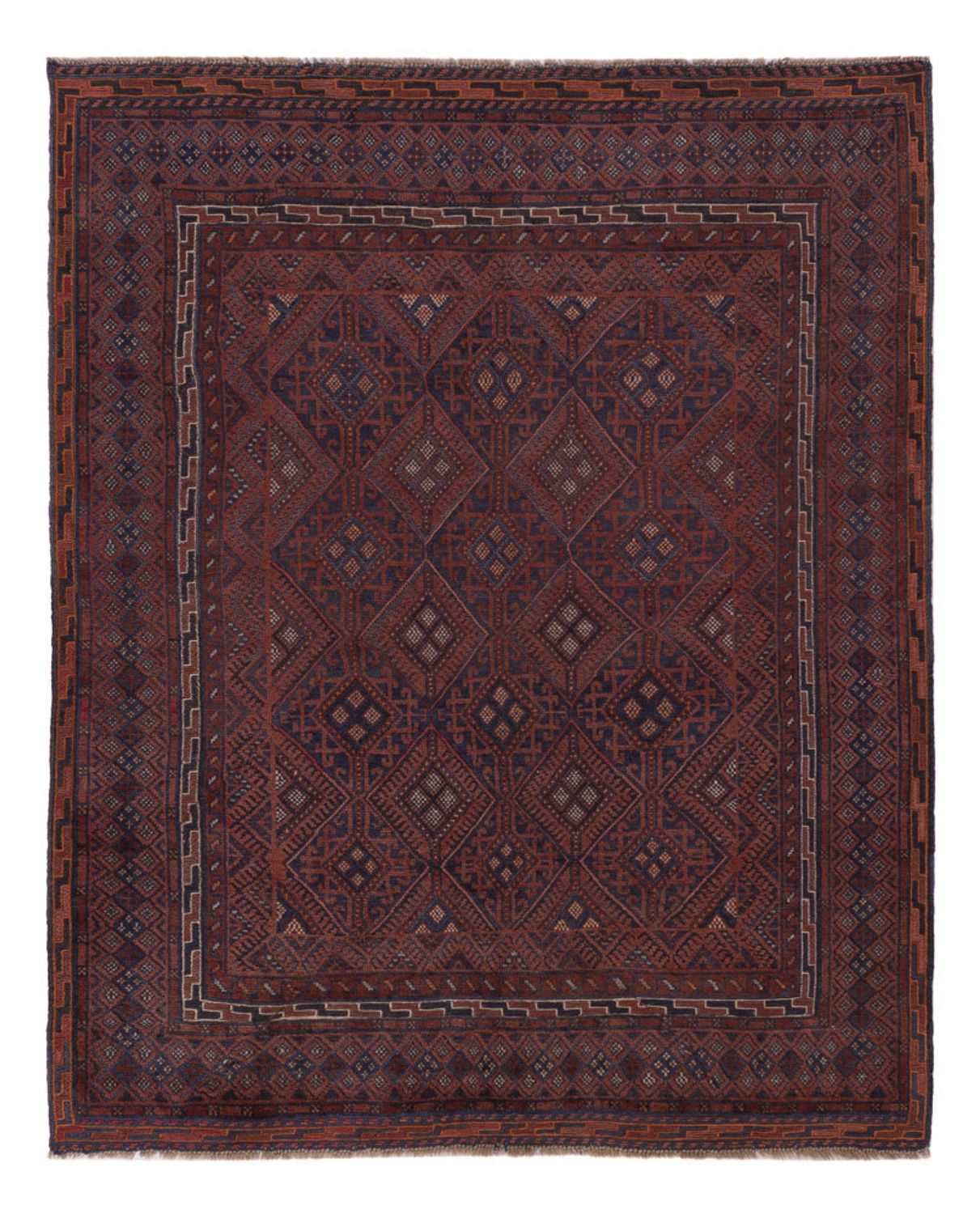 Kelim Rug - Oriental - 194 x 158 cm - dark beige