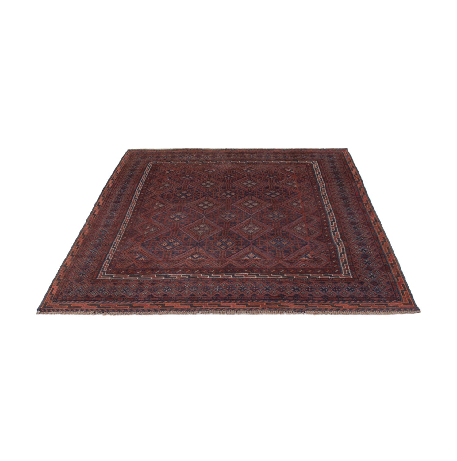 Kelim Rug - Oriental - 194 x 158 cm - dark beige