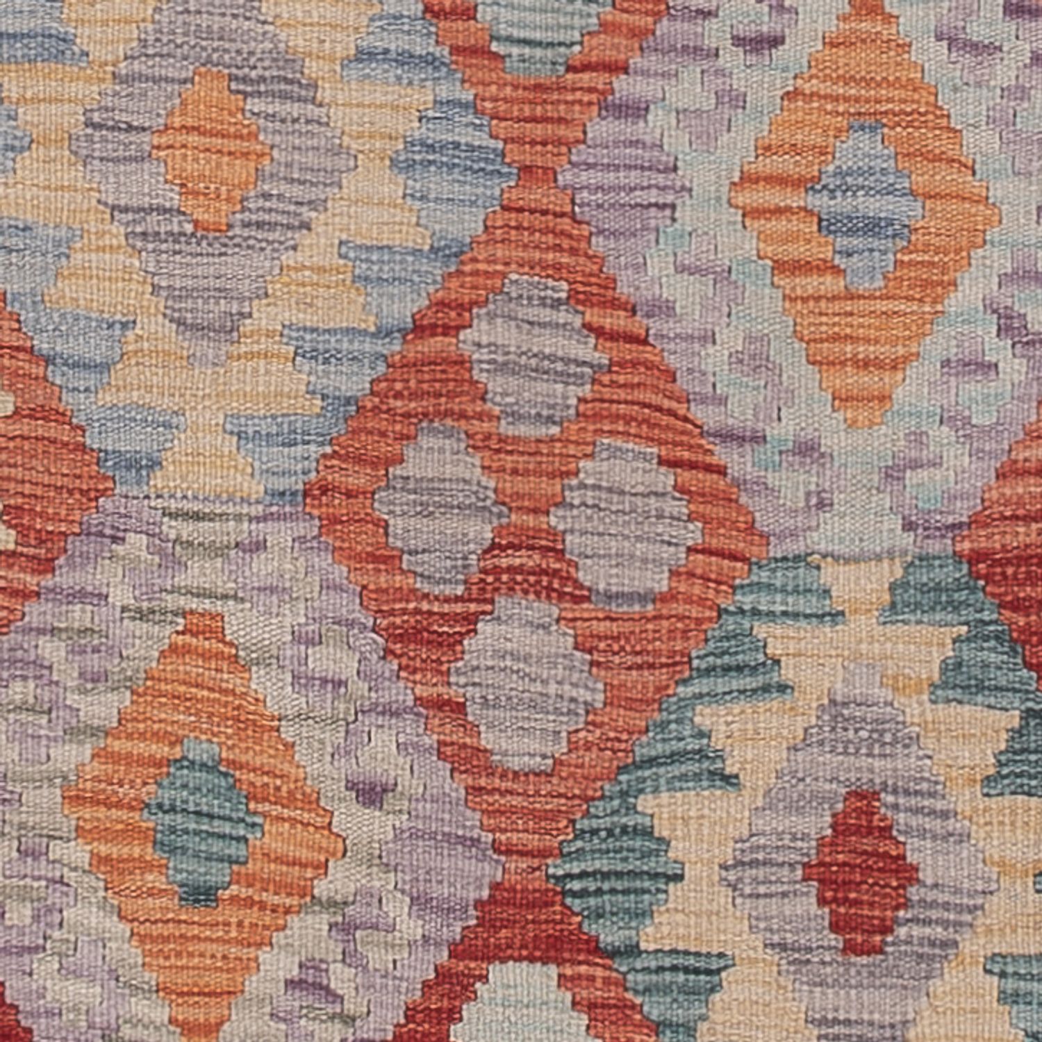 Løper Kelimteppe - Splash - 246 x 84 cm - flerfarget