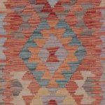 Runner Kelim Rug - Splash - 247 x 80 cm - multicolored