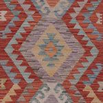 Løper Kelimteppe - Splash - 404 x 80 cm - flerfarget