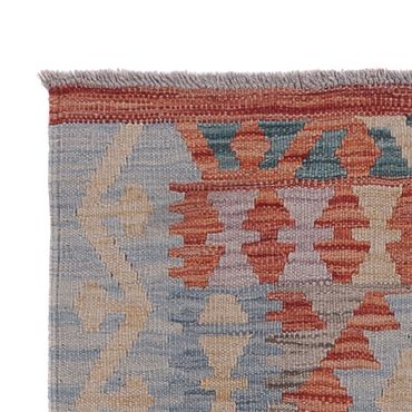 Corredor Tapete Kelim - Splash - 238 x 73 cm - multicolorido