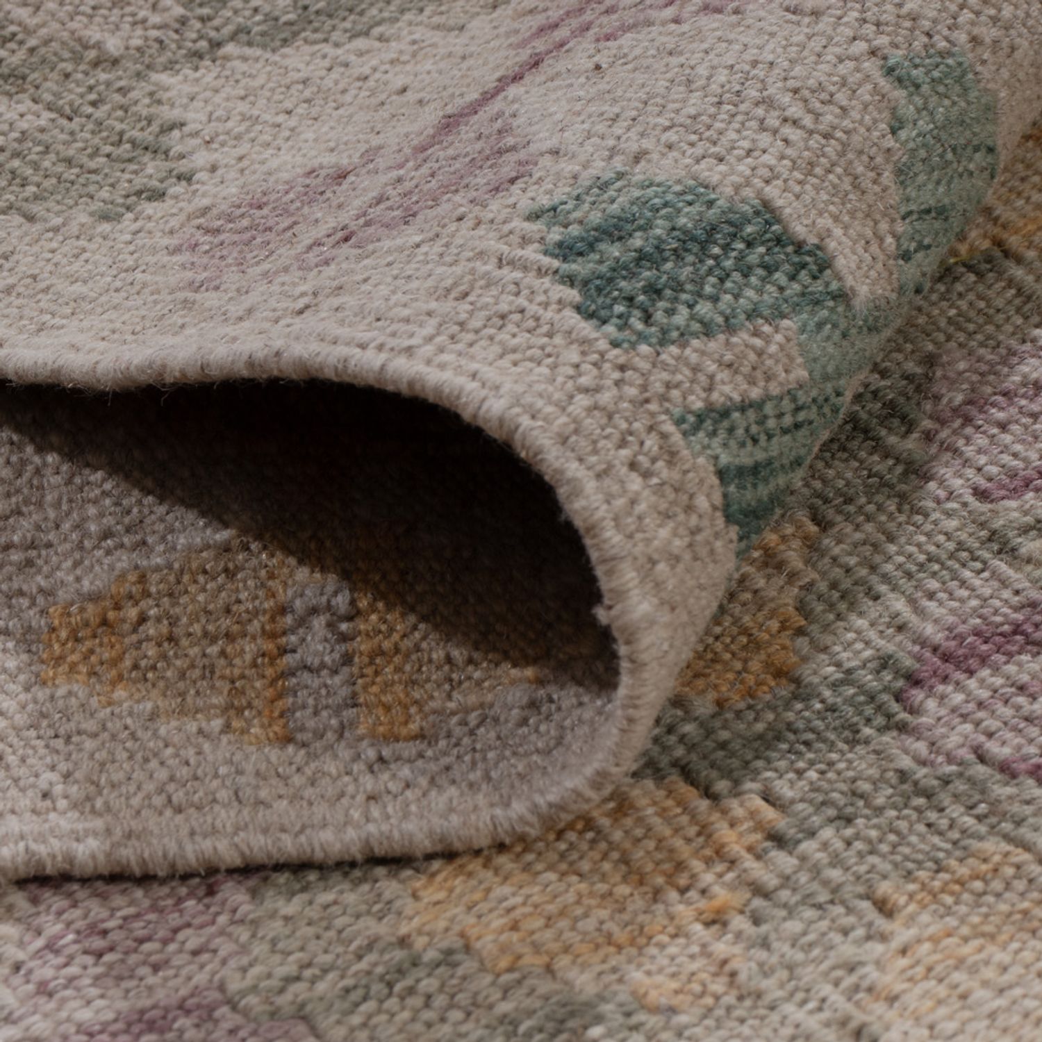 Løper Kelimteppe - Splash - 240 x 80 cm - flerfarget