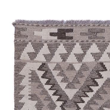 Corredor Tapete Kelim - Splash - 242 x 85 cm - cinzento escuro