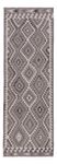 Løper Kelimteppe - Splash - 242 x 85 cm - mørkegrå