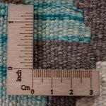 Løper Kelimteppe - Splash - 303 x 78 cm - mørkegrønn