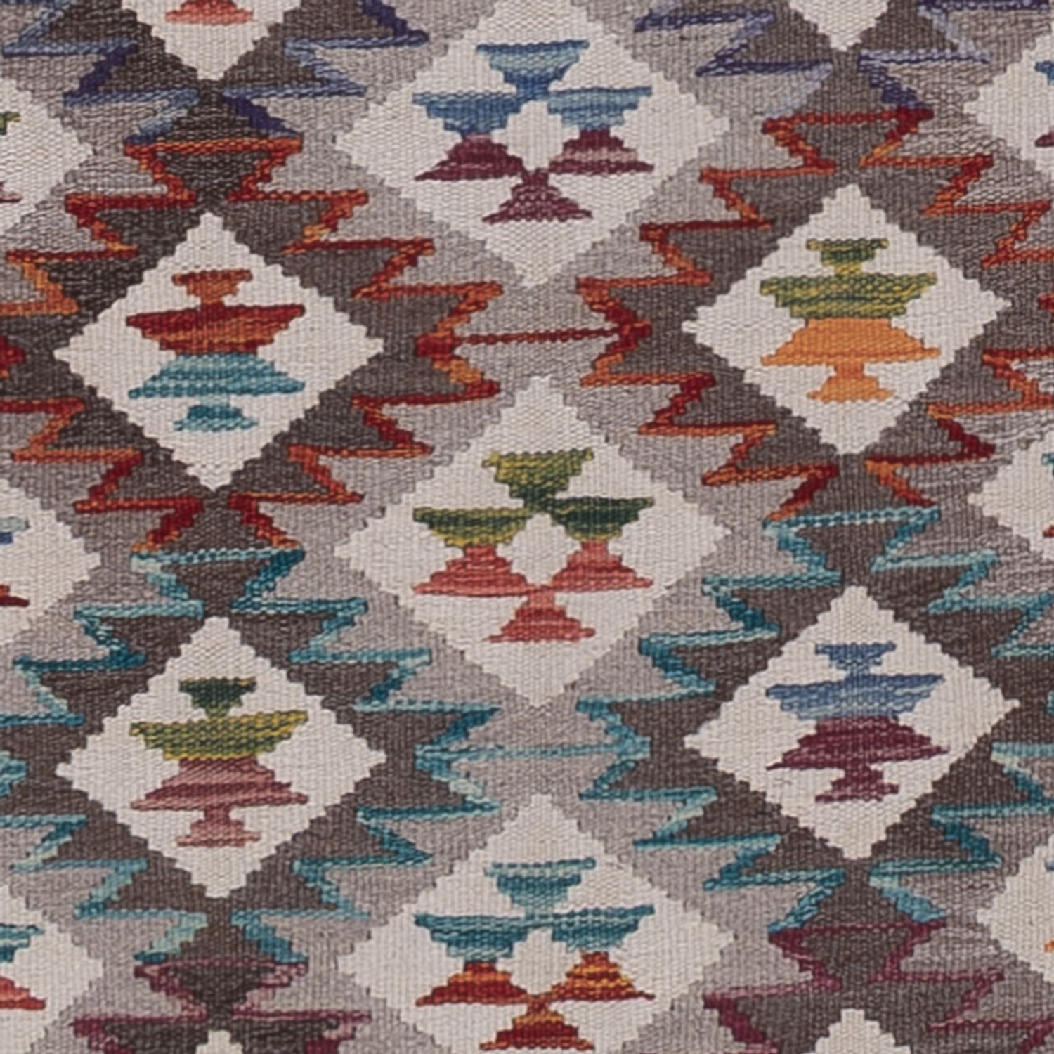 Runner Kelim Rug - Splash - 249 x 84 cm - multicolored