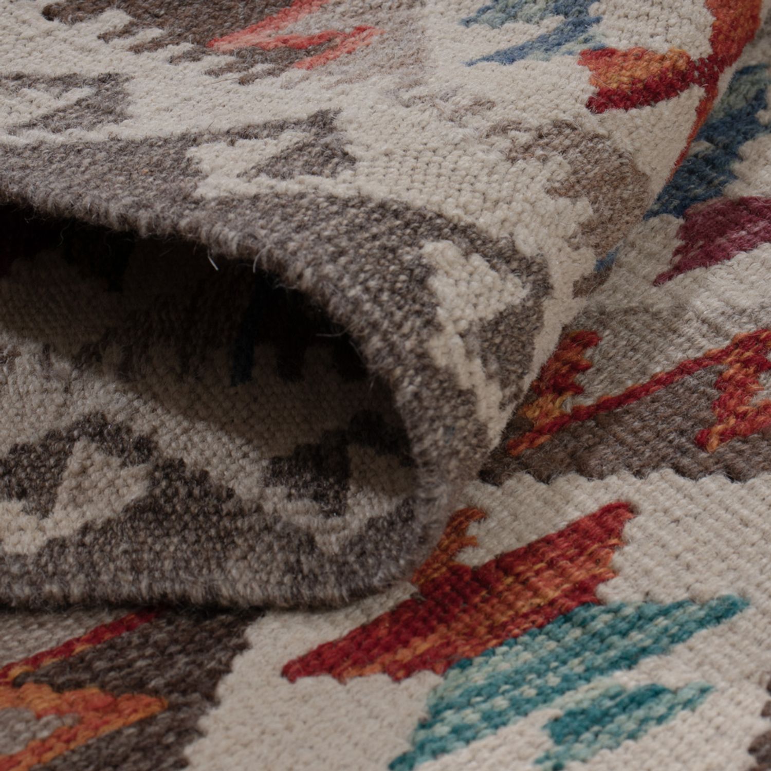 Runner Kelim Rug - Splash - 249 x 84 cm - multicolored