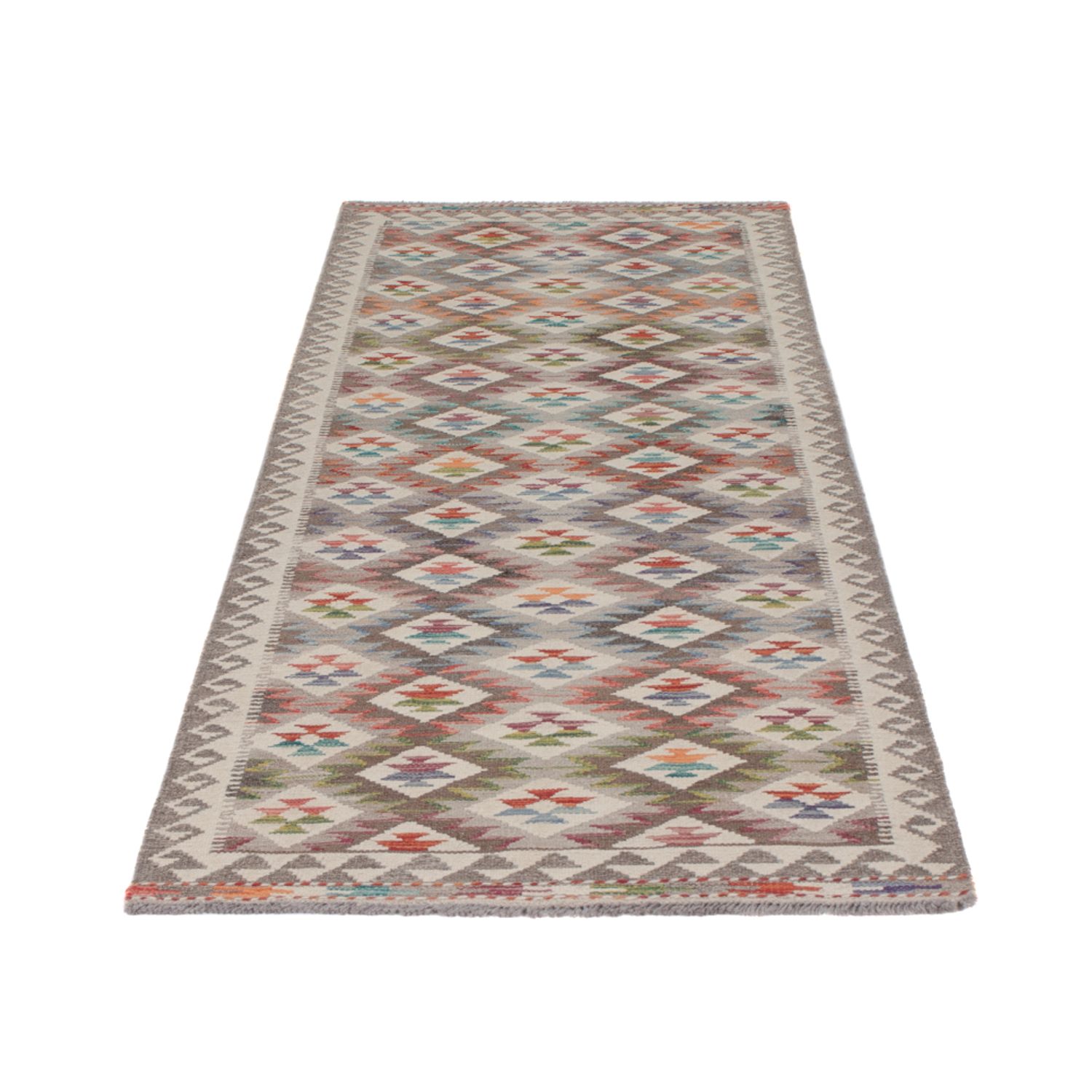 Runner Kelim Rug - Splash - 249 x 84 cm - multicolored