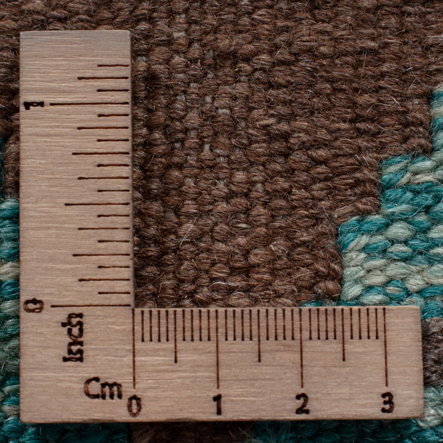 Runner Kelim Rug - Splash - 288 x 80 cm - dark green