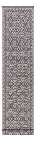 Runner Kelim Rug - Splash - 393 x 81 cm - dark grey
