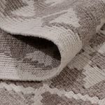 Runner Kelim Rug - Splash - 393 x 81 cm - dark grey