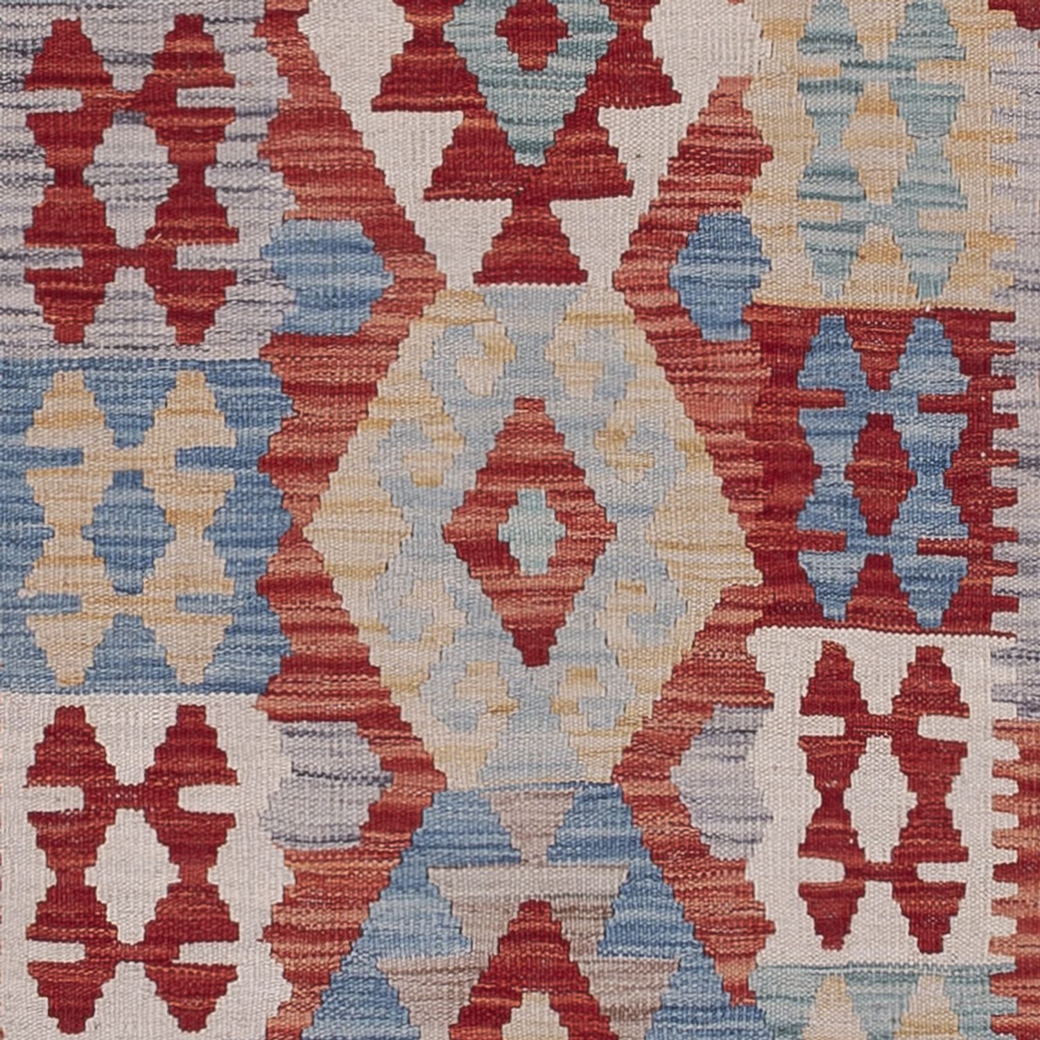 Løper Kelimteppe - Splash - 313 x 80 cm - flerfarget