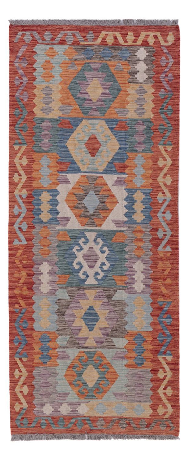 Runner Kelim Rug - Splash - 200 x 80 cm - multicolored