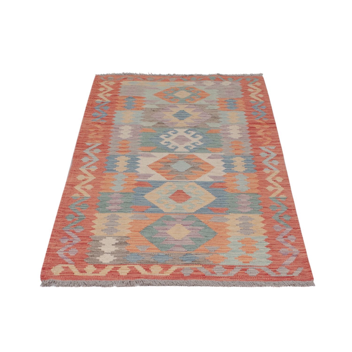 Runner Kelim Rug - Splash - 200 x 80 cm - multicolored