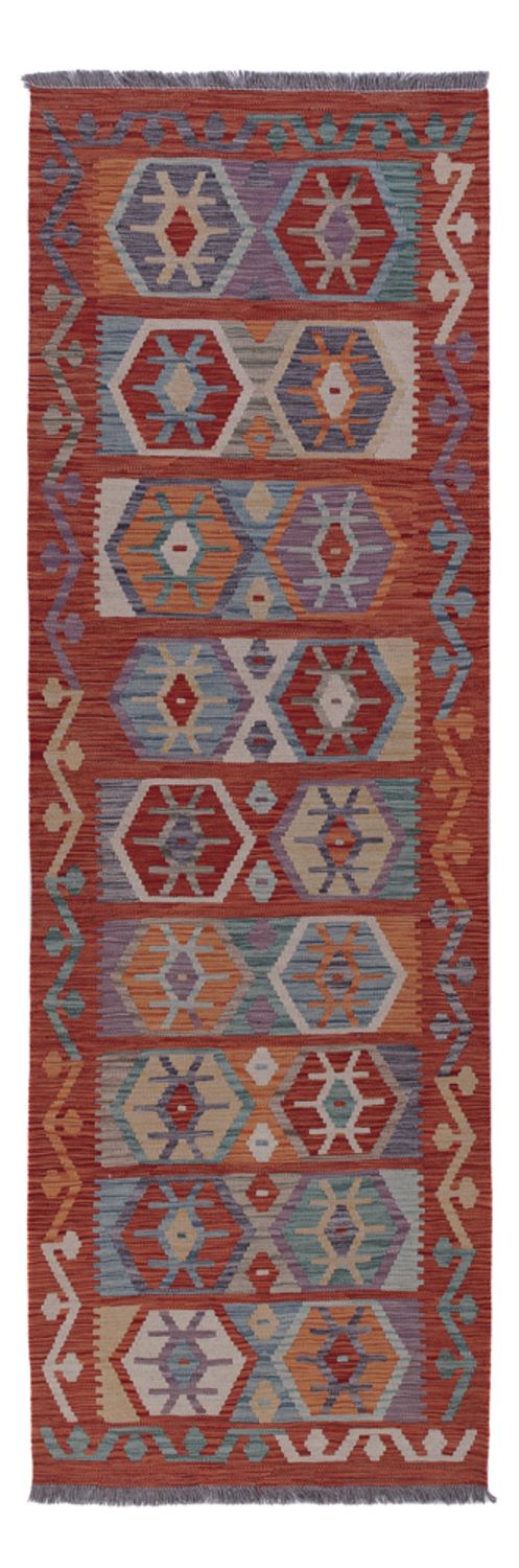 Runner Kelim Rug - Splash - 243 x 83 cm - multicolored