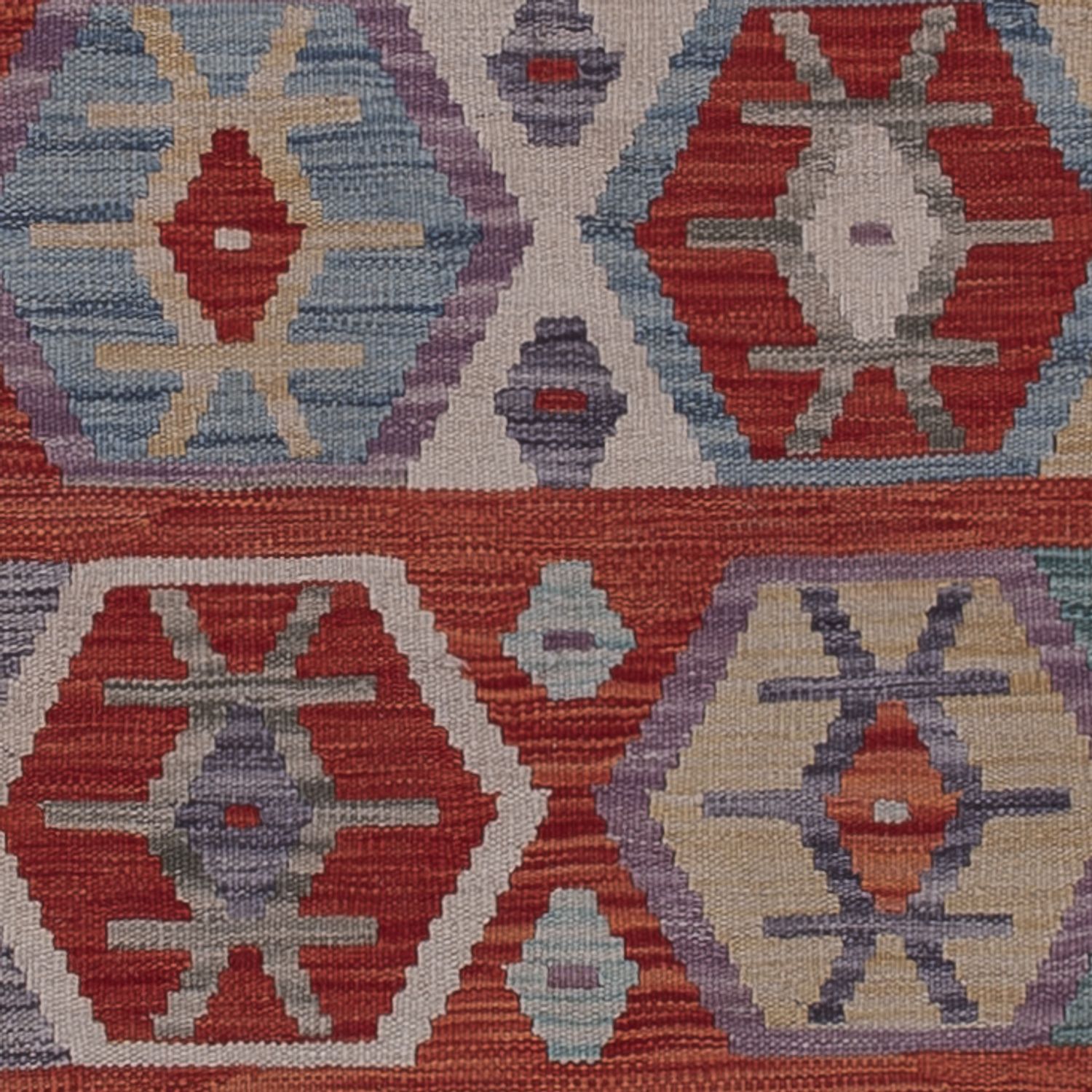 Runner Kelim Rug - Splash - 243 x 83 cm - multicolored