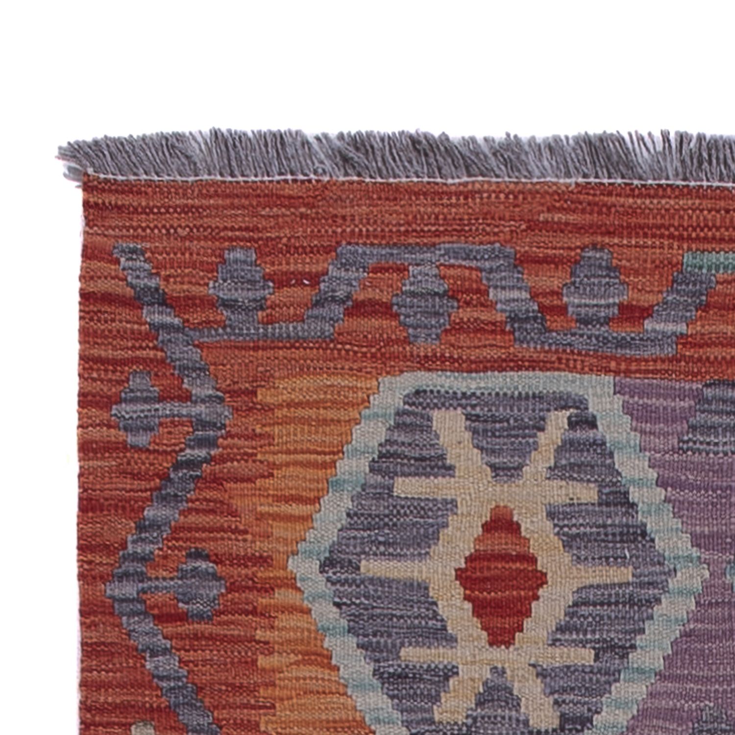 Runner Kelim Rug - Splash - 243 x 83 cm - multicolored