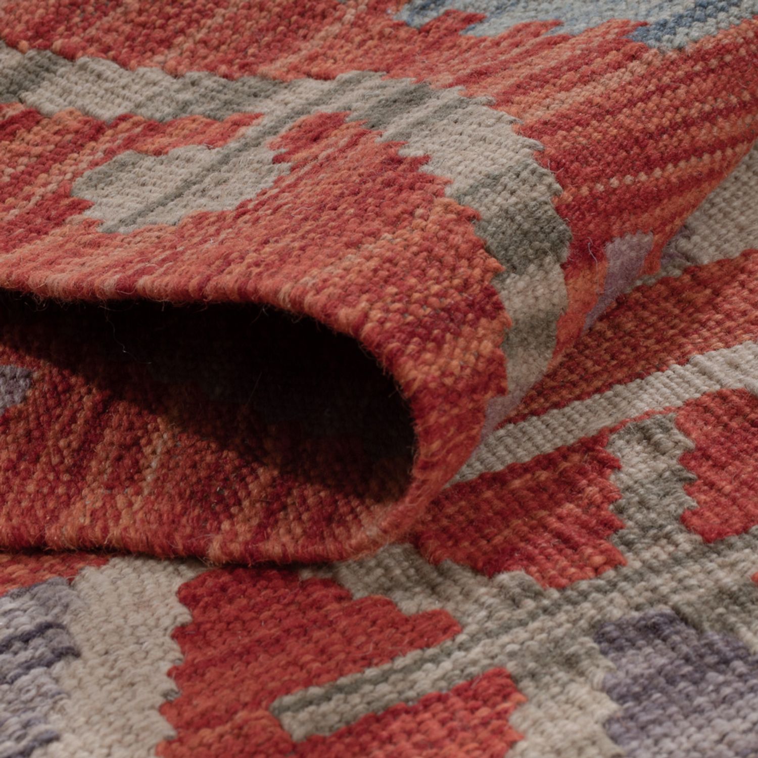 Runner Kelim Rug - Splash - 243 x 83 cm - multicolored