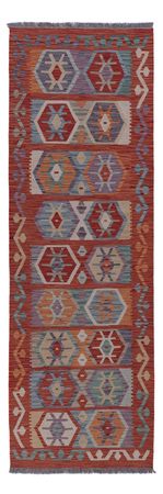 Runner Kelim Rug - Splash - 243 x 83 cm - multicolored