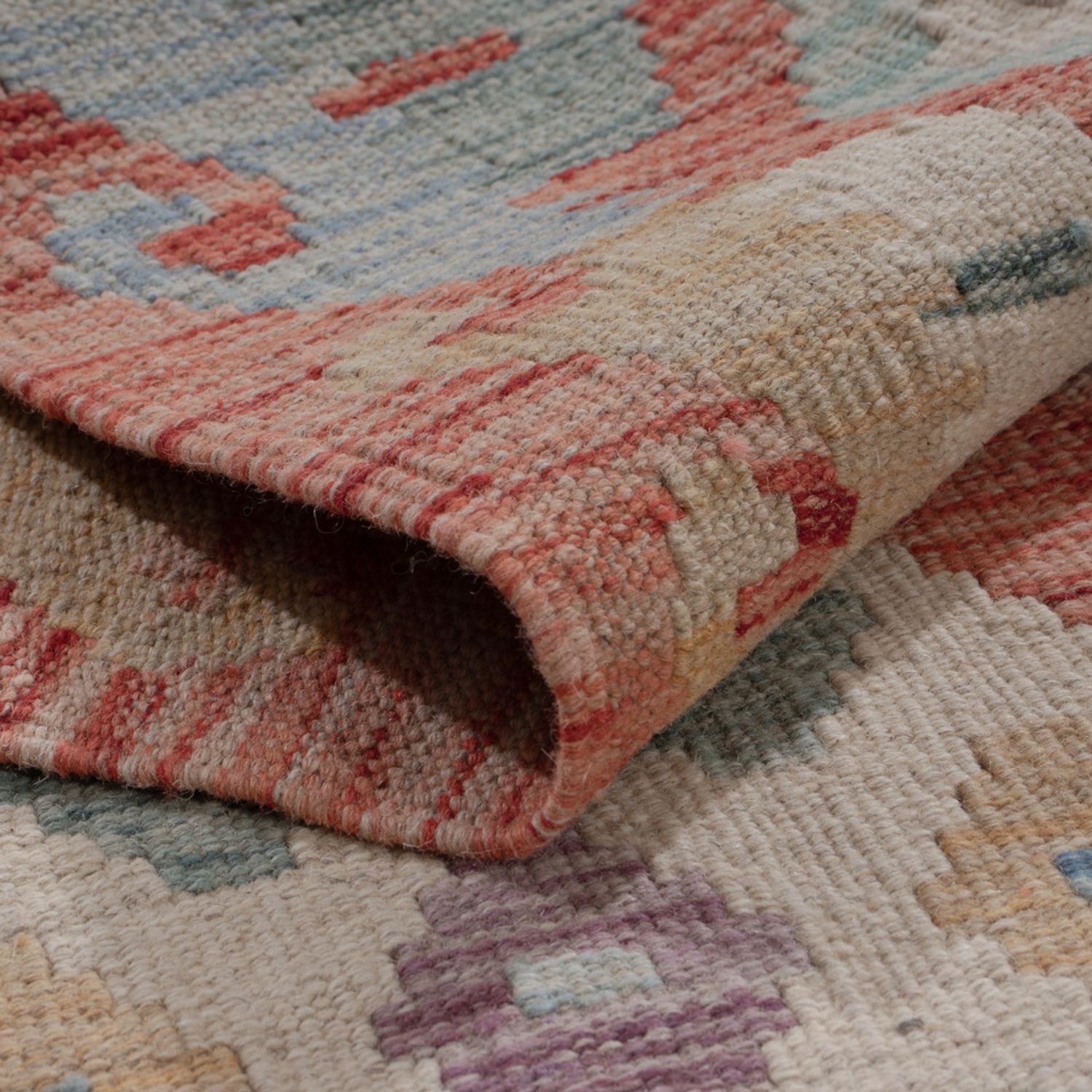 Runner Kelim Rug - Splash - 295 x 82 cm - multicolored