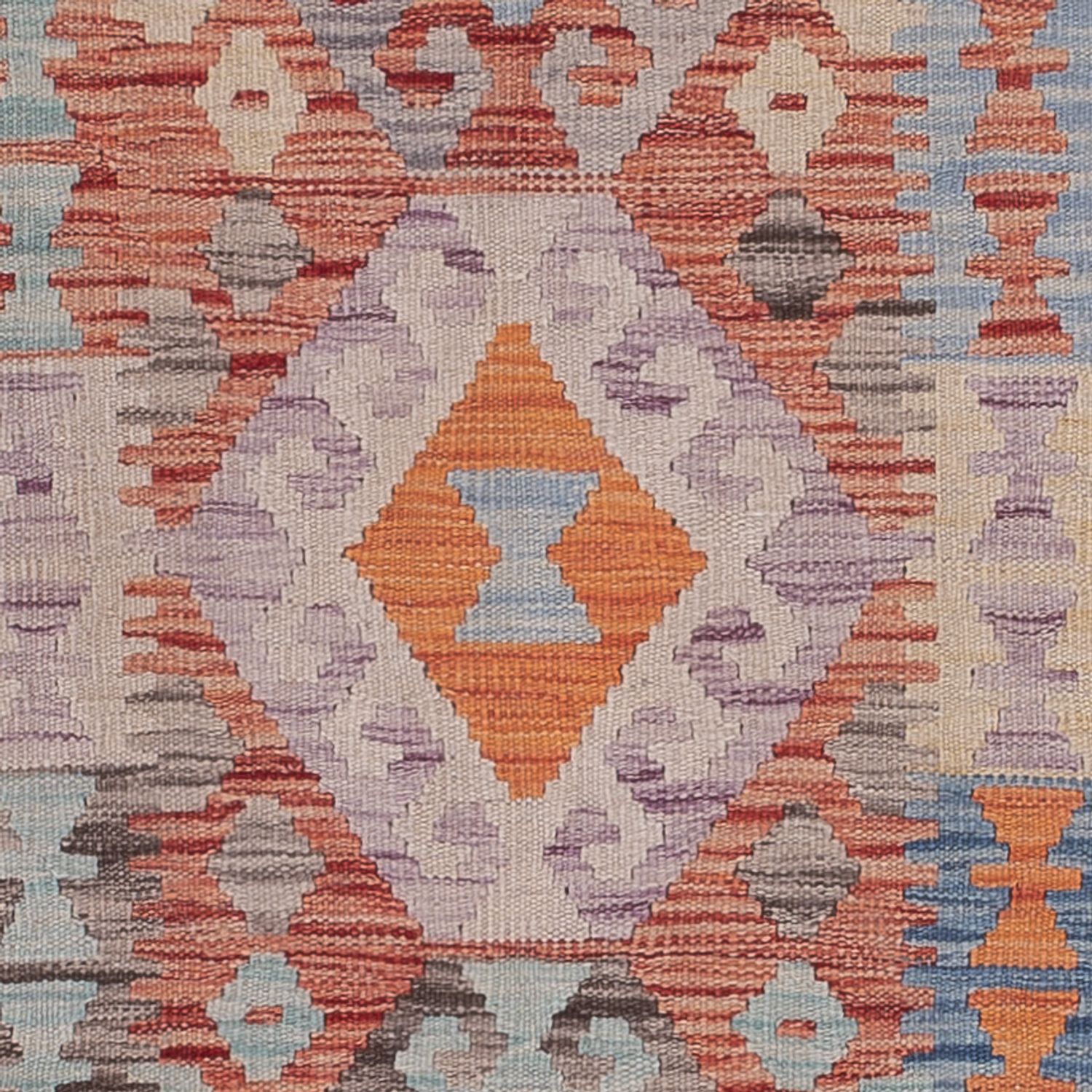 Runner Kelim Rug - Splash - 294 x 78 cm - multicolored