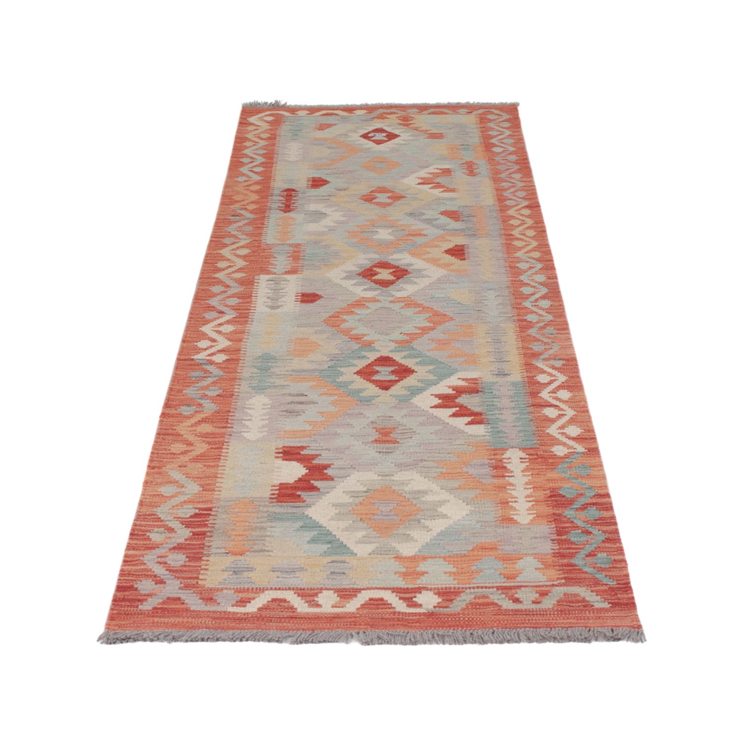 Runner Kelim Rug - Splash - 290 x 79 cm - multicolored