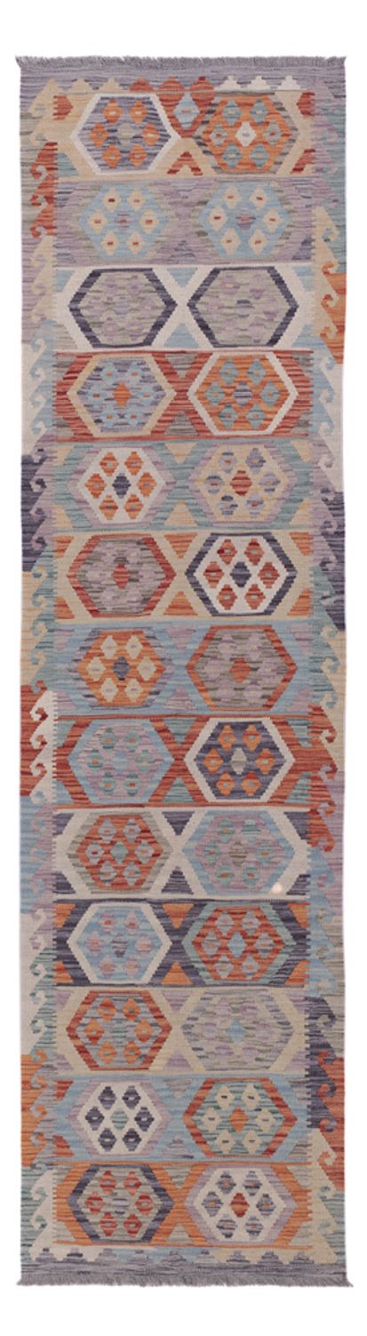Runner Kelim Rug - Splash - 302 x 79 cm - multicolored