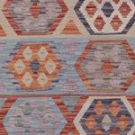 Runner Kelim Rug - Splash - 302 x 79 cm - multicolored