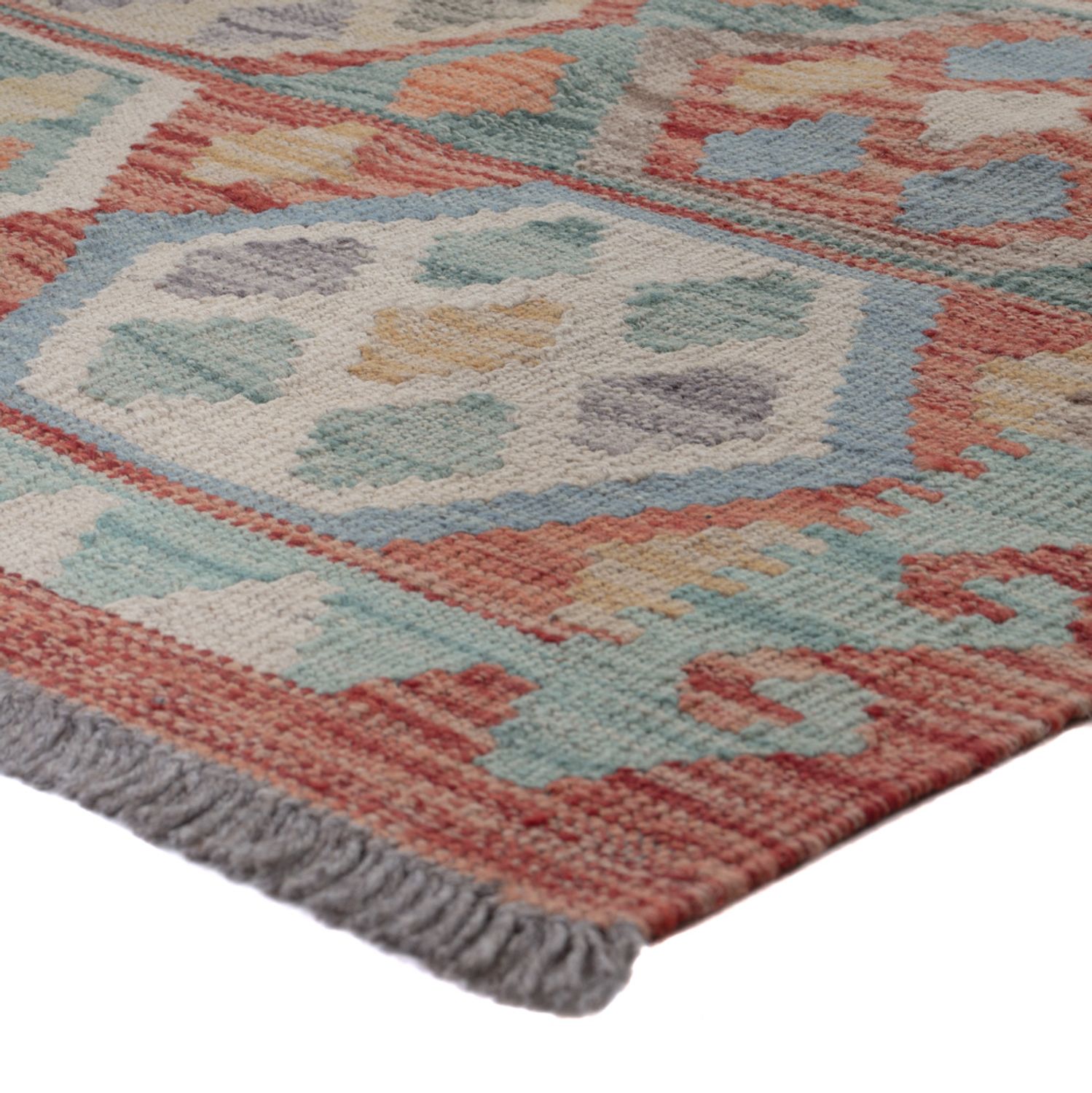 Runner Kelim Rug - Splash - 199 x 79 cm - multicolored