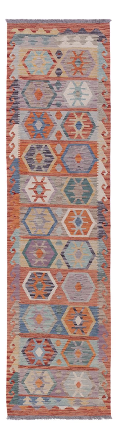 Runner Kelim Rug - Splash - 283 x 76 cm - multicolored