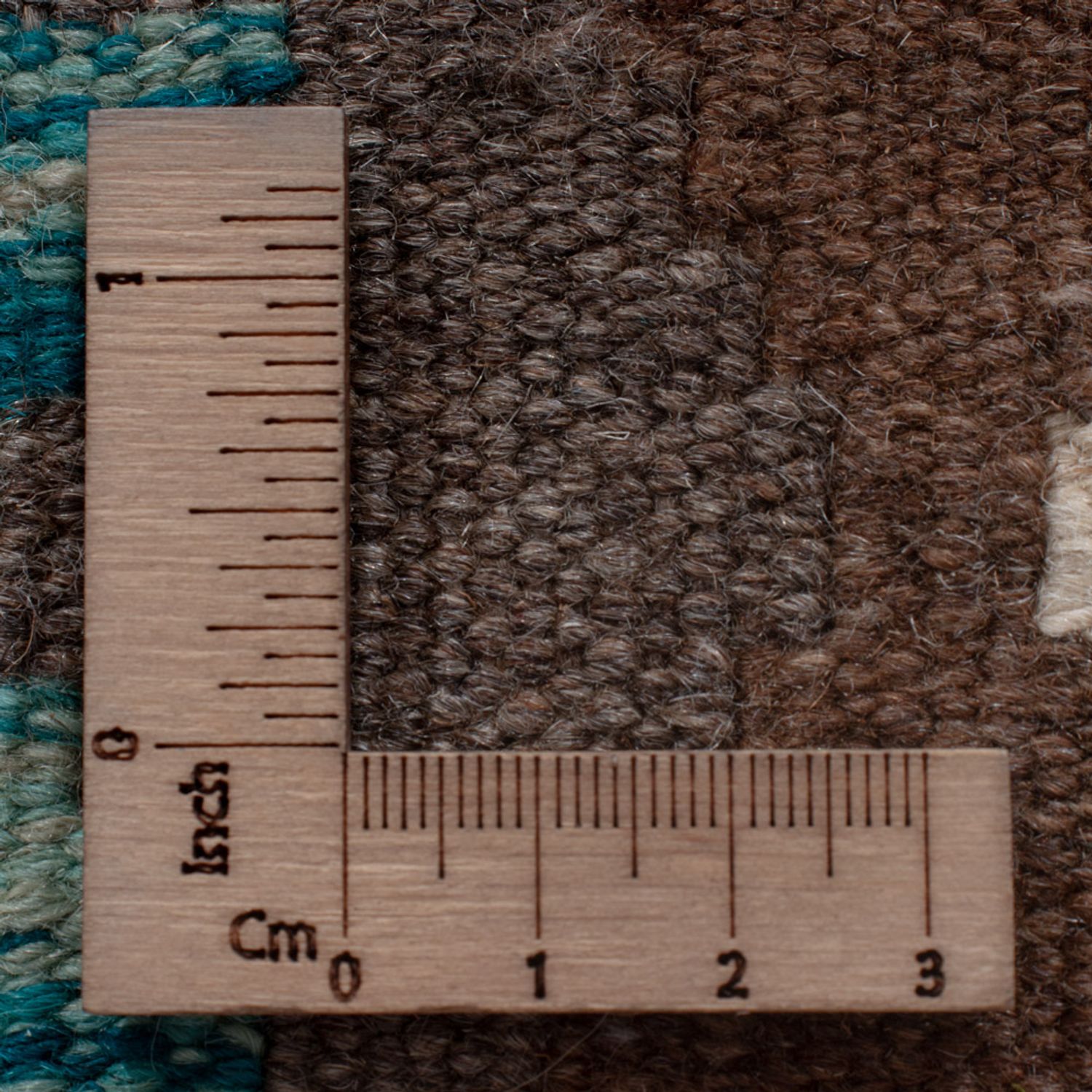 Runner Kelim Rug - Splash - 297 x 82 cm - dark green