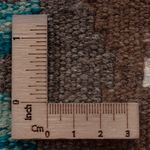 Runner Kelim Rug - Splash - 297 x 82 cm - dark green