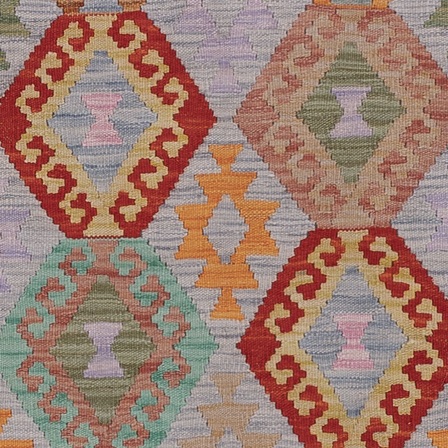 Runner Kelim Rug - Splash - 300 x 84 cm - multicolored