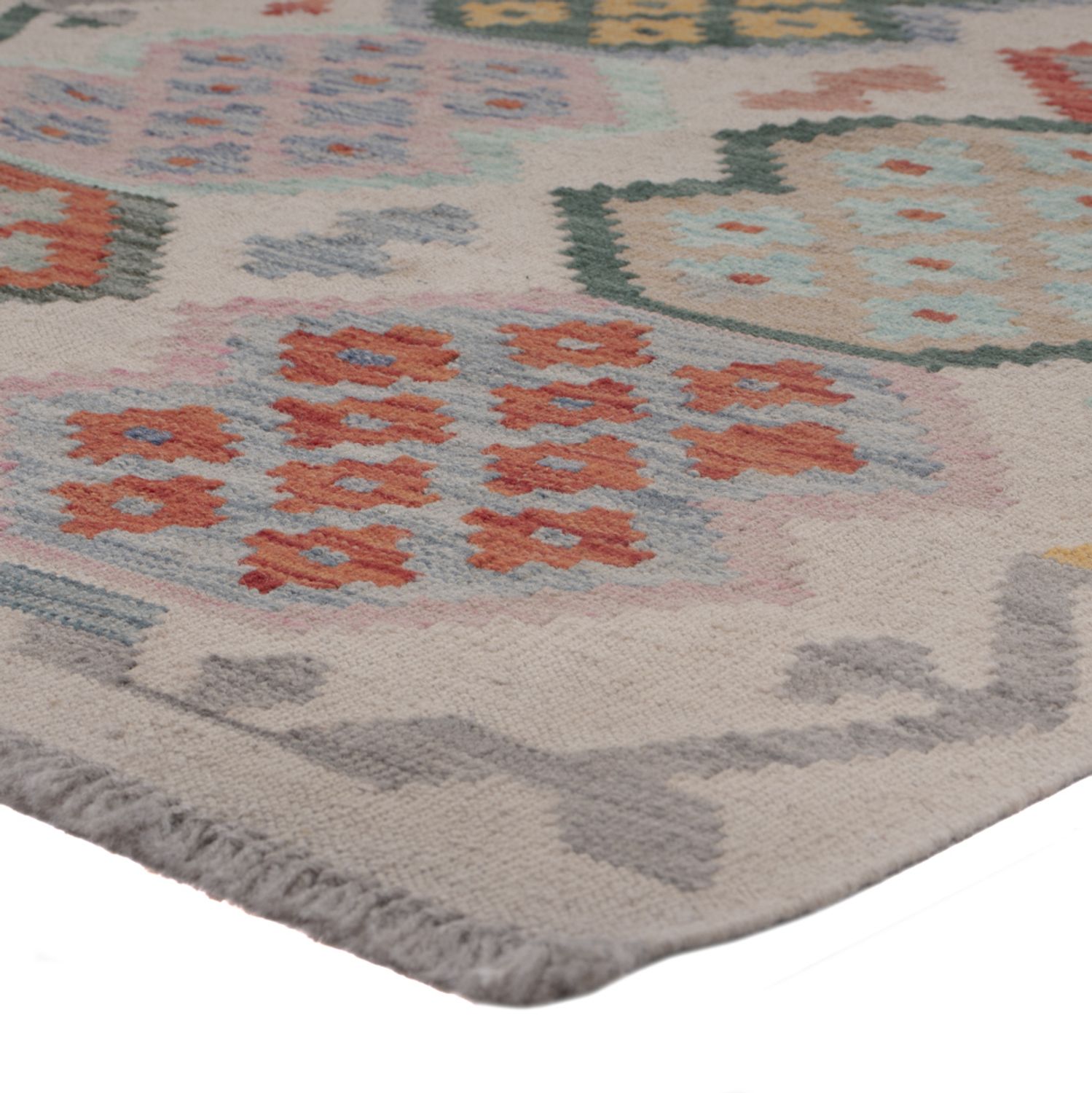 Runner Kelim Rug - Splash - 299 x 87 cm - multicolored