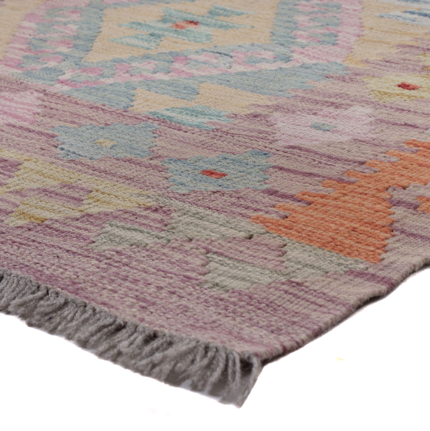 Runner Kelim Rug - Splash - 299 x 81 cm - multicolored