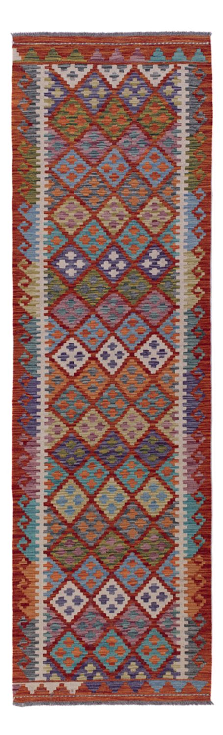 Runner Kelim Rug - Splash - 294 x 81 cm - multicolored