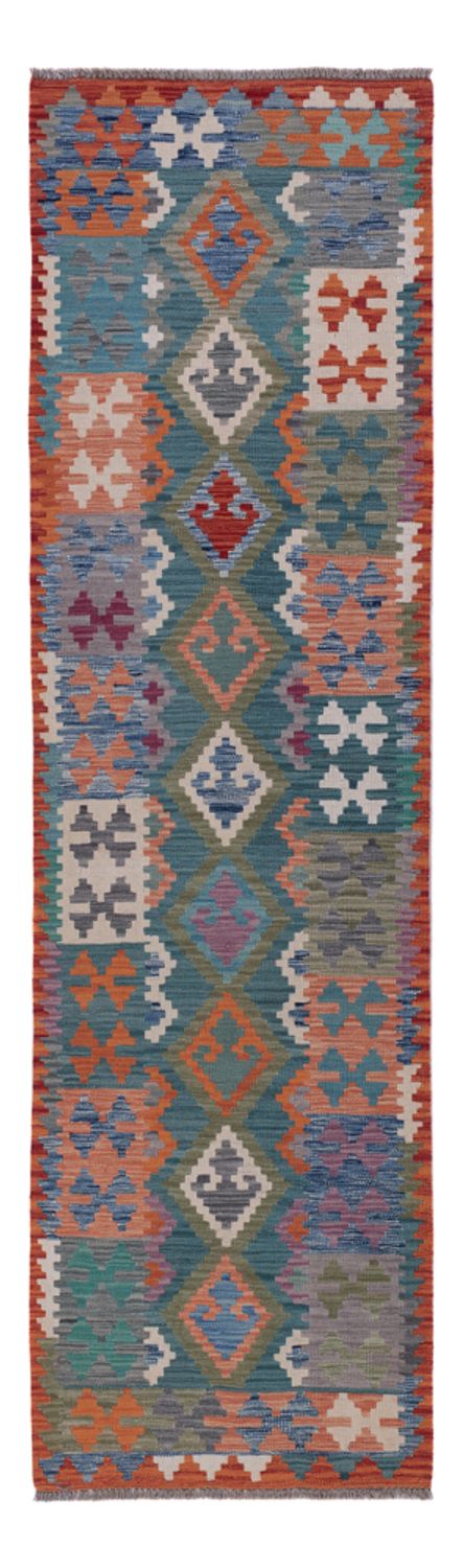 Runner Kelim Rug - Splash - 296 x 83 cm - multicolored