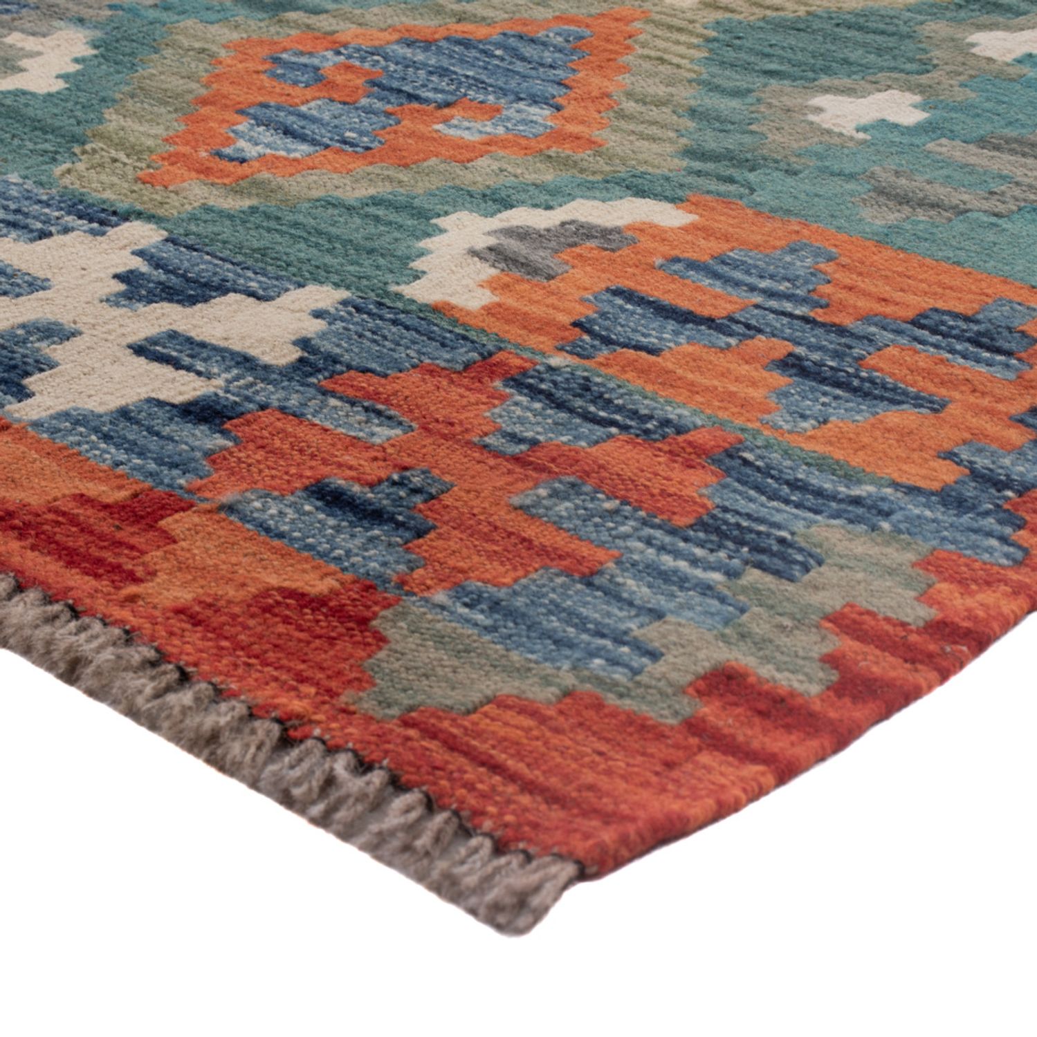 Runner Kelim Rug - Splash - 296 x 83 cm - multicolored
