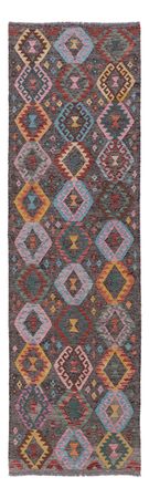 Runner Kelim Rug - Splash - 302 x 90 cm - multicolored