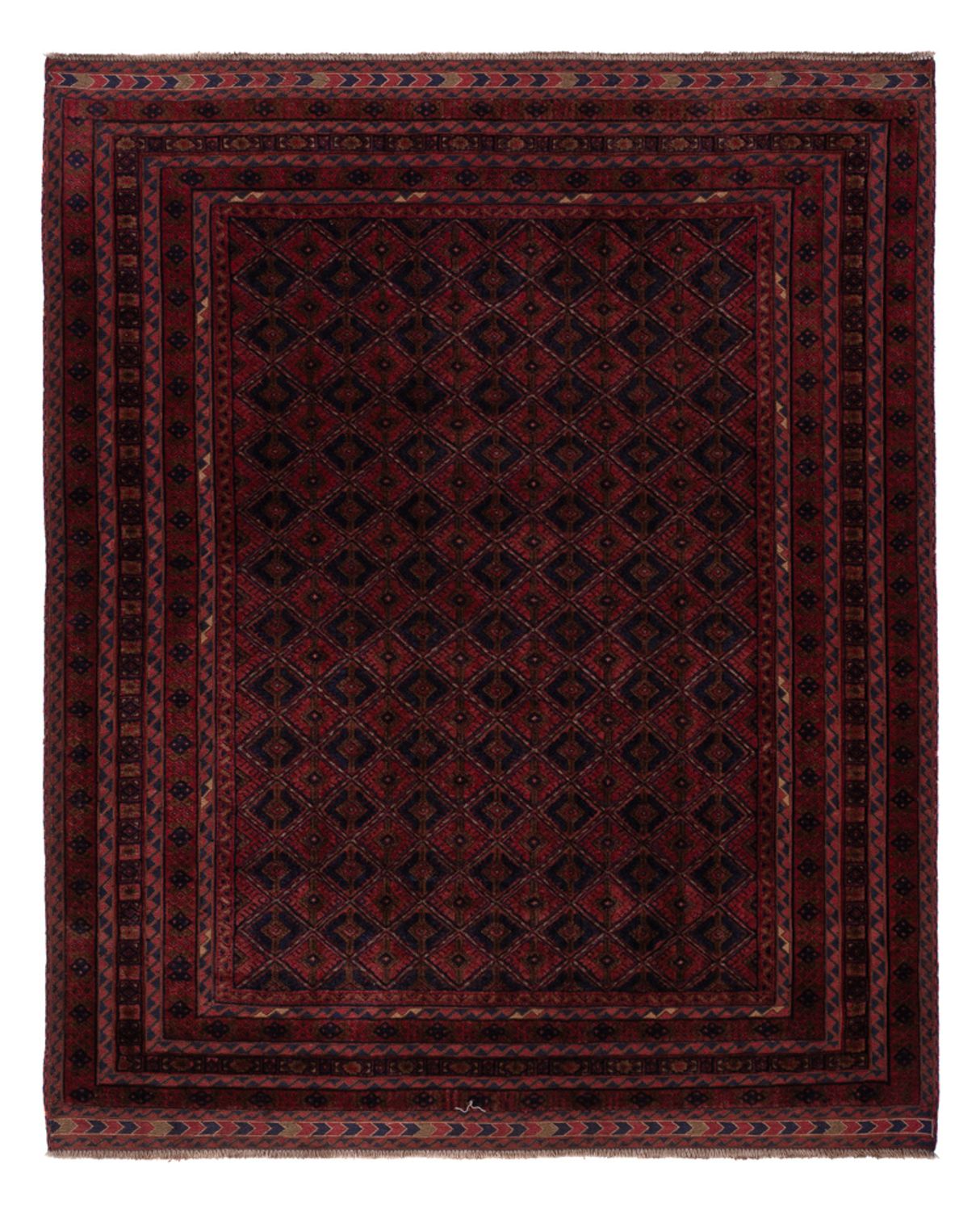 Kelim Rug - Oriental - 198 x 162 cm - dark red
