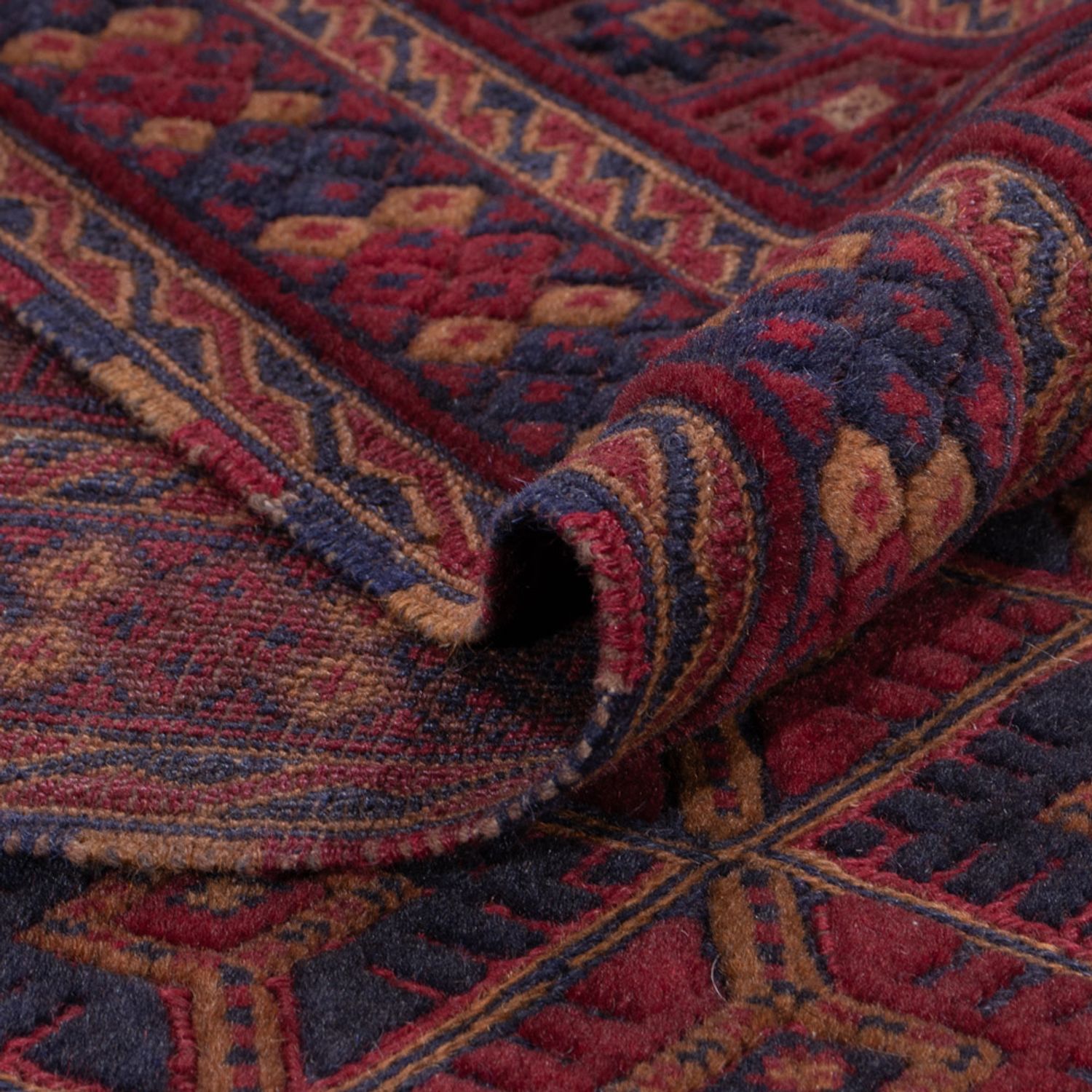 Kelim Rug - Oriental - 191 x 150 cm - dark red