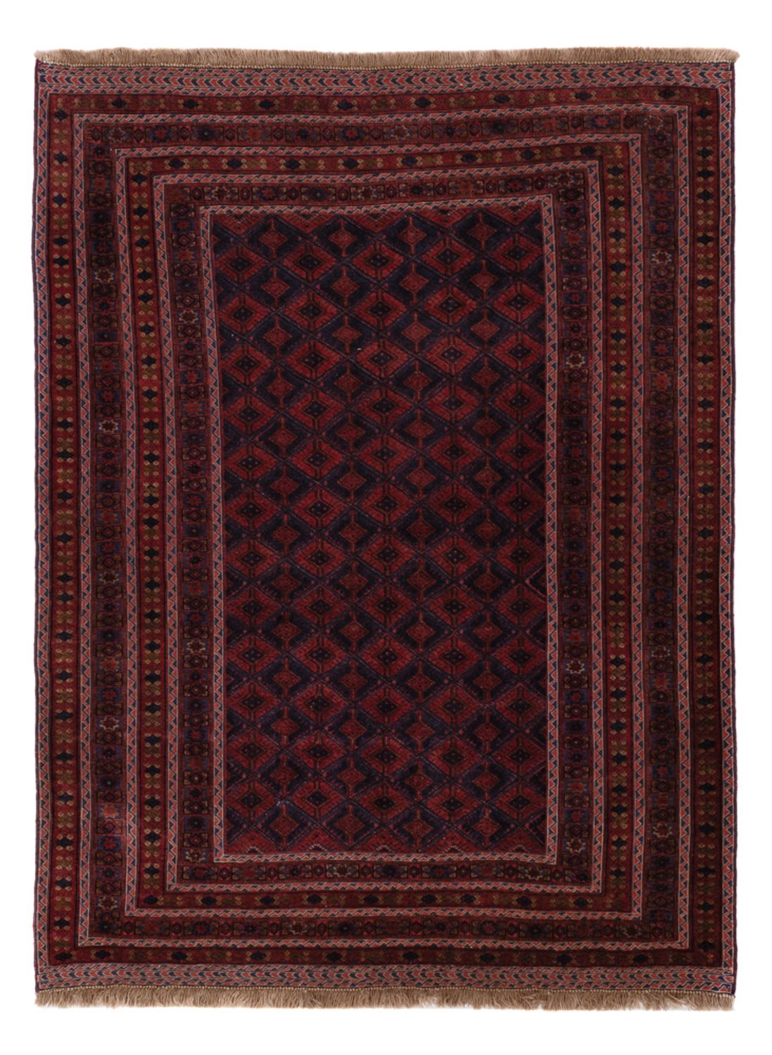 Kelim Rug - Oriental - 198 x 155 cm - dark red