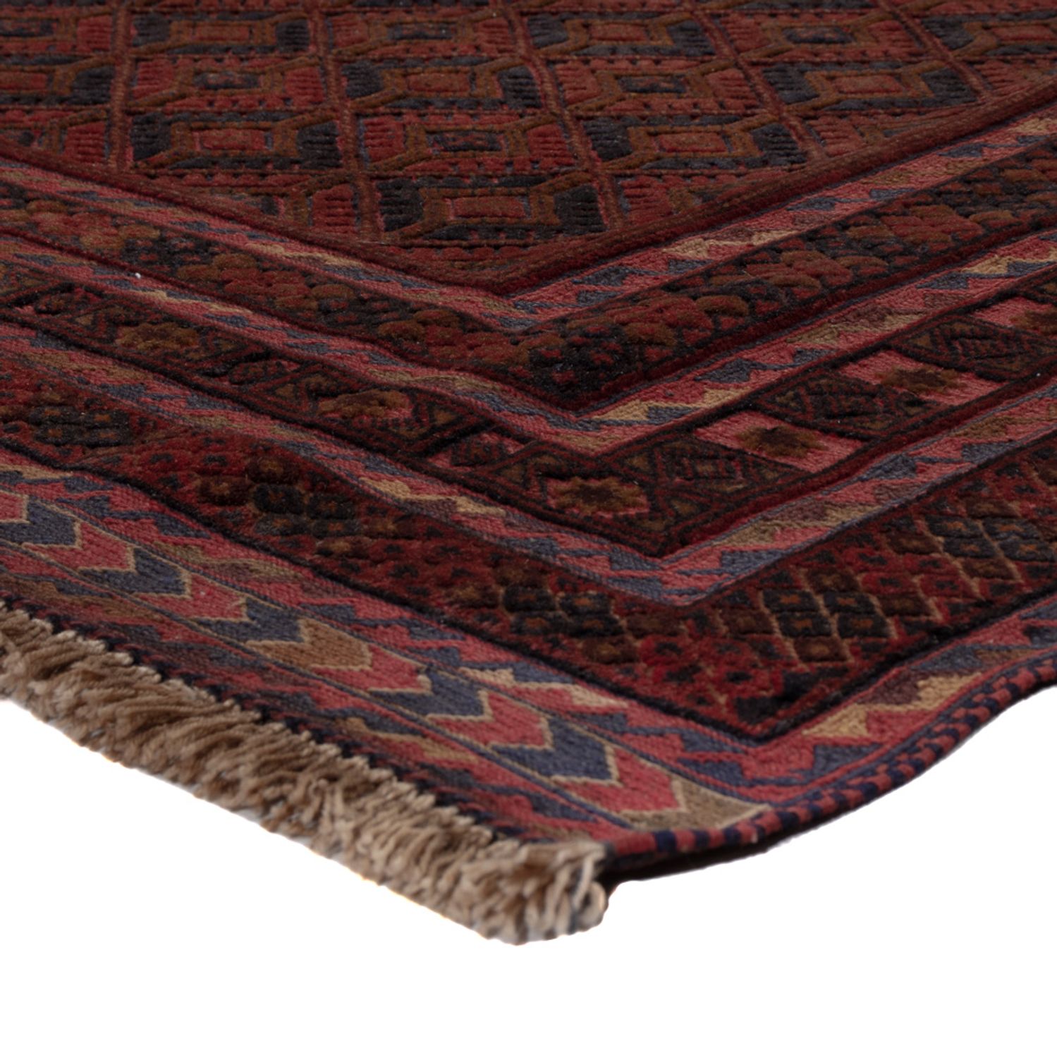 Kelim Rug - Oriental - 194 x 152 cm - dark red