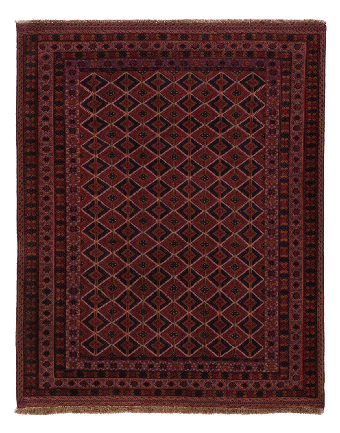 Kelim Rug - Oriental - 191 x 155 cm - dark red